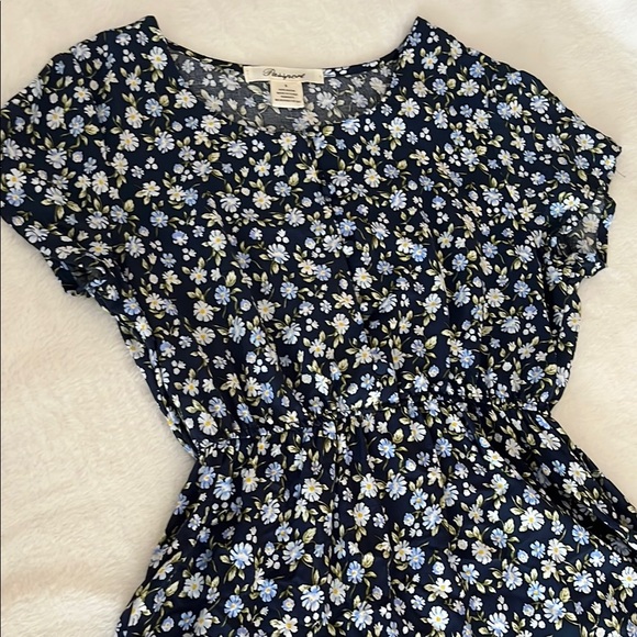Floral Navy Blue Dress - Picture 1 of 7